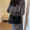 Retro Matte High-End Suede Crossbody Bag - Large Capacity, Versatile Shoulder or Underarm Design