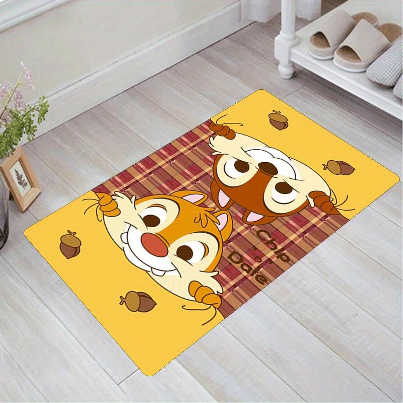 

1pc Chip and Dale Pattern Area Rug Soft Flannel Floor Mat for Living Room,Office,Bedroom and Carpet 60cm by 90cm