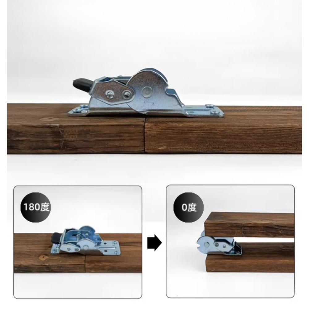 Self Locking Hinge 180 Degrees Easy To Use Hardware Parts Lock Extension Support for Sofa Leg Garage Tables Workbench Chair