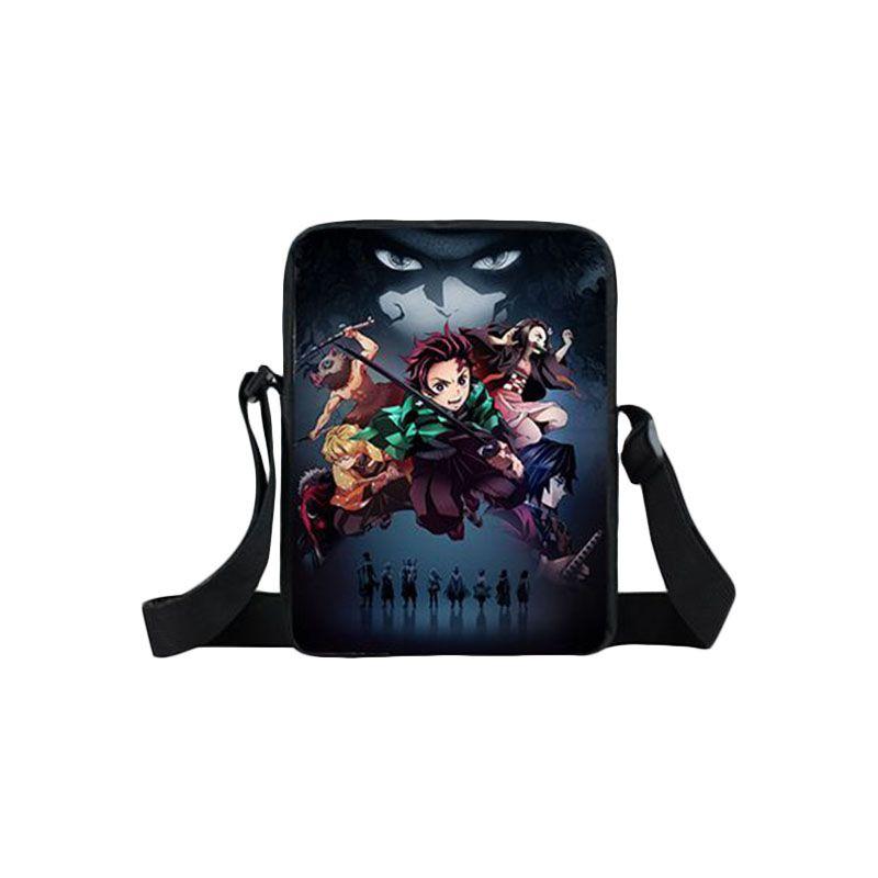 Stylish Demon Slayer School Bag Backpack With Adjustable Comfortable Straps For Boys And Girls