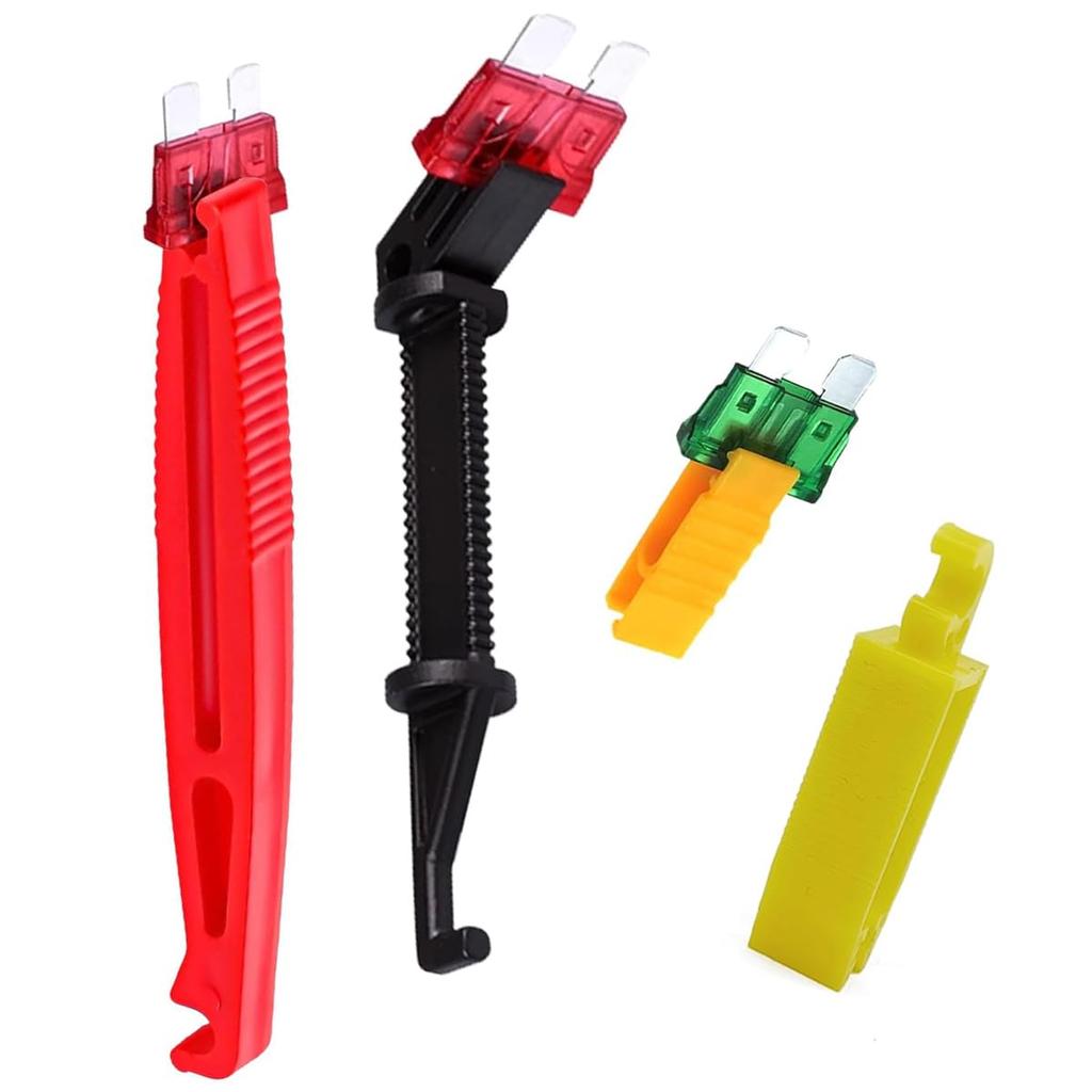 Car Fuse Clips, Set of 5, Car Fuse Extractor, Fuse Replacement/Removal Tool, Insulation Puller with Extractor, Set of 5