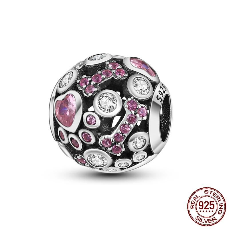 Dog Pet Charms Copper Doggy Paw French Bulldog Bones Beads Fit Original Pan Bracelet Diy Fine Jewelry