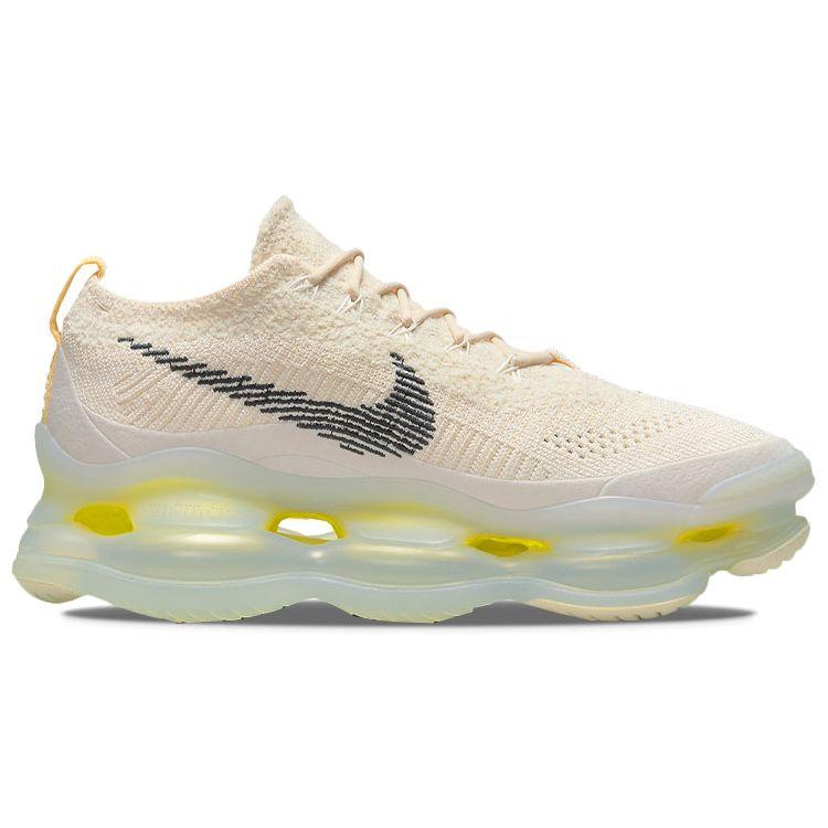 Nike Air Max Scorpion Flyknit Lemon Wash Men Sneakers Cream Phantom Black DJ4701-001