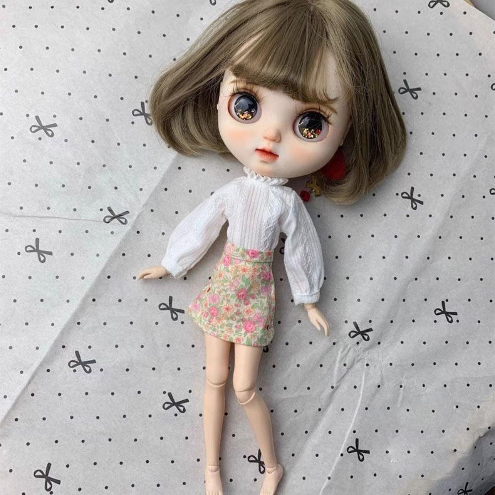 Handmade Long Sleeve Blouse Clothes for licca ob24/26/27 doll