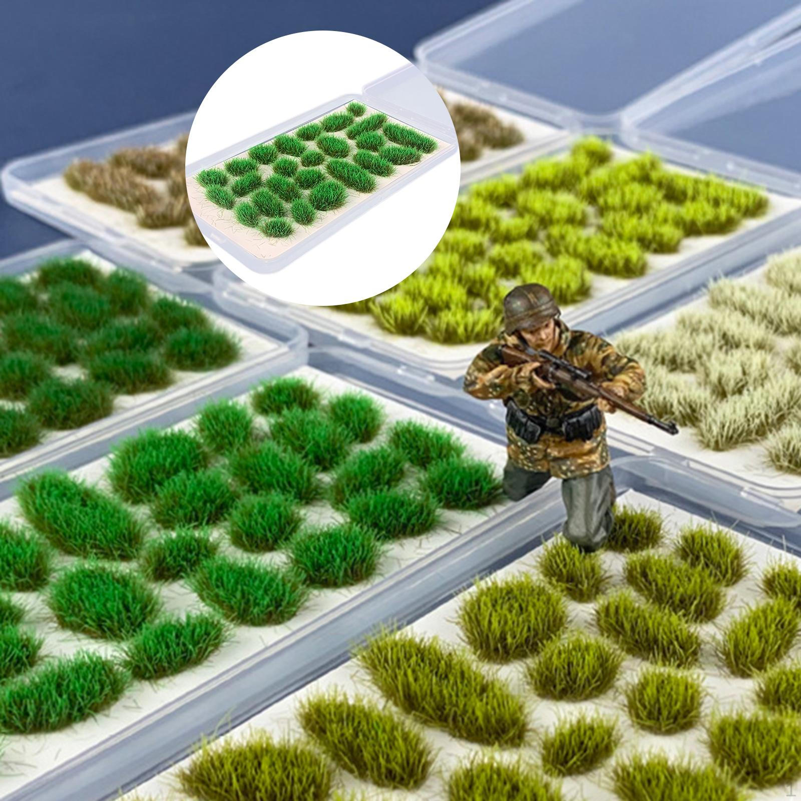 25 Grass Tufts Train Landscape Railroad Scenery Dioramas Decor Static Model Green