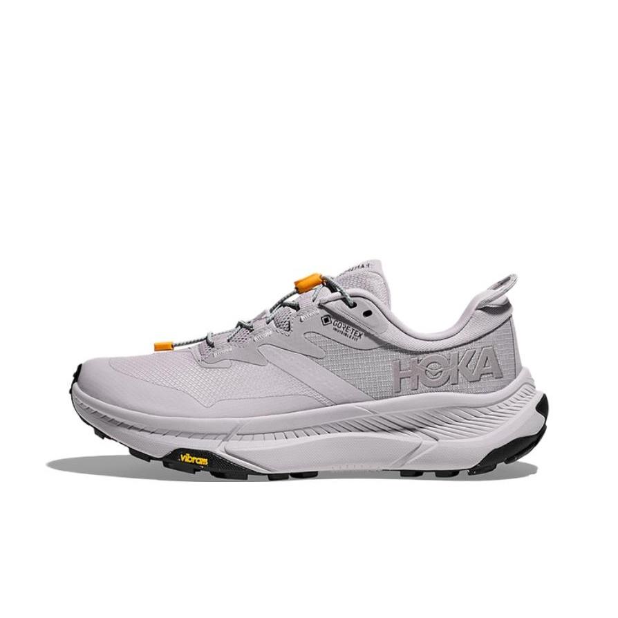 HOKA One One Transport Gtx Comfortable Versatile Durable Waterproof Breathable Low-Top Hiking Shoes Women Hiking Shoes Smoke-Gray 1133958F-ASHG