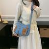 Fashion Vintage Design Women's Crossbody Bag High Quality Denim Fabric Shoulder Bag Large Capacity Tote Bag Lightweight Handbags
