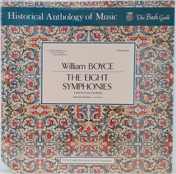 

LP Record WILLIAM BOYCE ZAGREBAKI SOLISTI The Eight Symphonies HM23SD The Bach Guild 1972 US Classical Used
