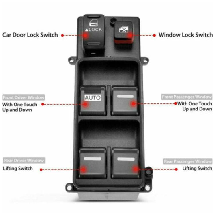 Car Electric Window Door Switch Glass Control Button for 35750-SDA-H12 2003-2008