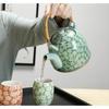 Large Capacity Ceramics High Temperature Resistant 800ML with Filter Ceramic Kettle Teapot Flower Pattern A Variety of Styles