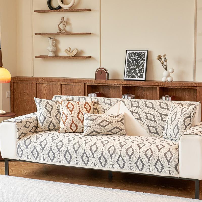 

Straight Row Sofa Cushion, Autumn And Winter One-Piece Sofa Cover, High-End Sense, Universal In All Seasons, New Sofa Seat Cushion, Non-Slip 70*70cm