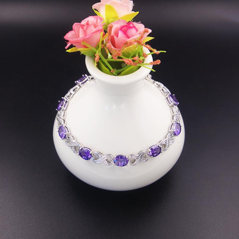 Daily Commuting Versatile Colorful Treasure Bracelet for Women European and American Inlaid Zircon Bracelet That Does Not Fade