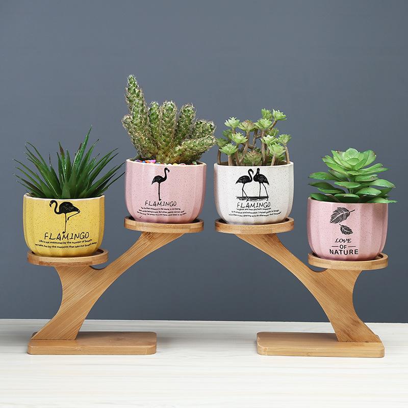 Gardening Cute Cartoon Succulent Flower Pot Simple Creative Personality Nordic Balcony Desktop Plant Flower Ware