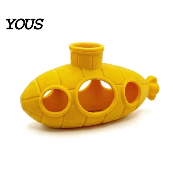 Aquarium Hiding House 3D Printed Hollow Submarine Fish Tank Decorations, Shrimp Hideout Breeding Ornament, Cave Shelter for Betta Lizards