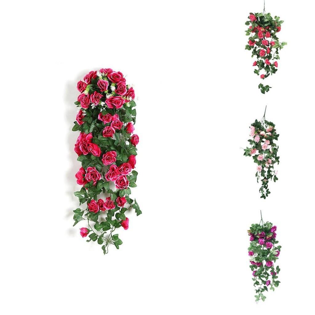 Luxurious 90cm Fake Silk Rose Vine Featuring Realistic Leaves Perfect For Festive Decor