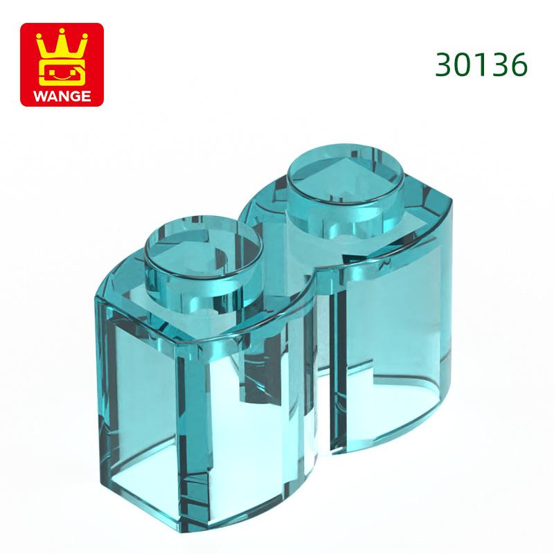 80Pcs/lot 30136 S Shape 2 Holes Construction Bricks MOC Wall Accessories Works With Featuring Blocks Kids Playthings Gift Idea Box
