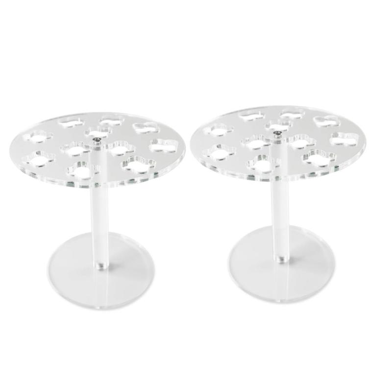 Acrylic Scissors Stand with 11 Slot Salon Barber Tool Organizers Desktop Comb Clip Storage Rack