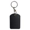 Suport de chei dreptunghiular din piele PU cu suport pentru carduri RFID, formă picătură de apă, manșon pentru card de acces, husă de protecție cu inel de chei pentru birou și utilizare zilnică