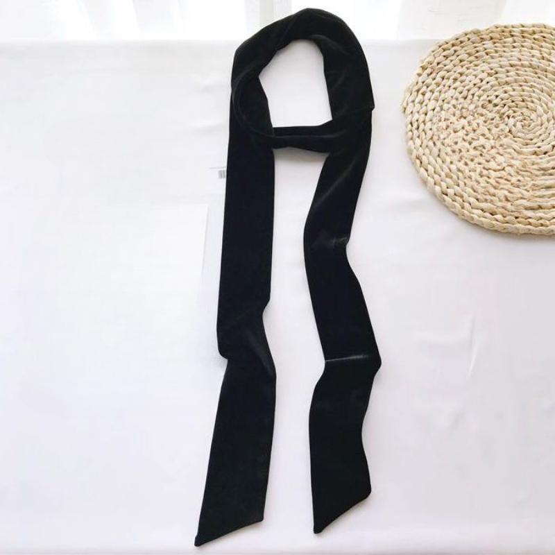 

Женский бархатный пояс с поясом для платья чёрный