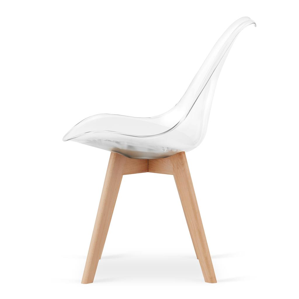 MARK Chair - Transparent / Natural Legs X 2