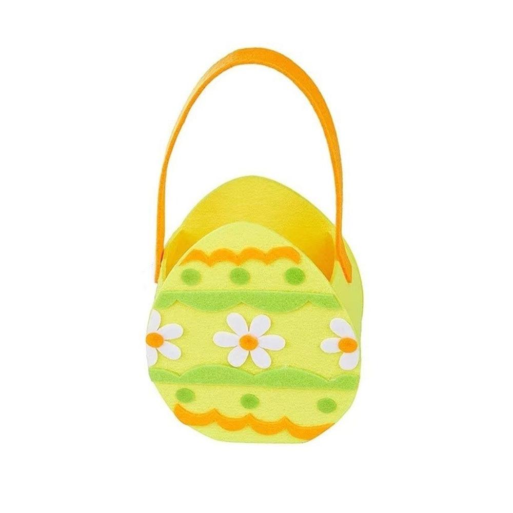 Felt Easter Candy Gift Bag With Handle Easter Bunny Basket Children's Gift Candy Bag  Egg Hunting