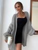 2025 Autumn/Winter Fashion Plus Size Batwing Sleeve Knitted Cardigan Sweater