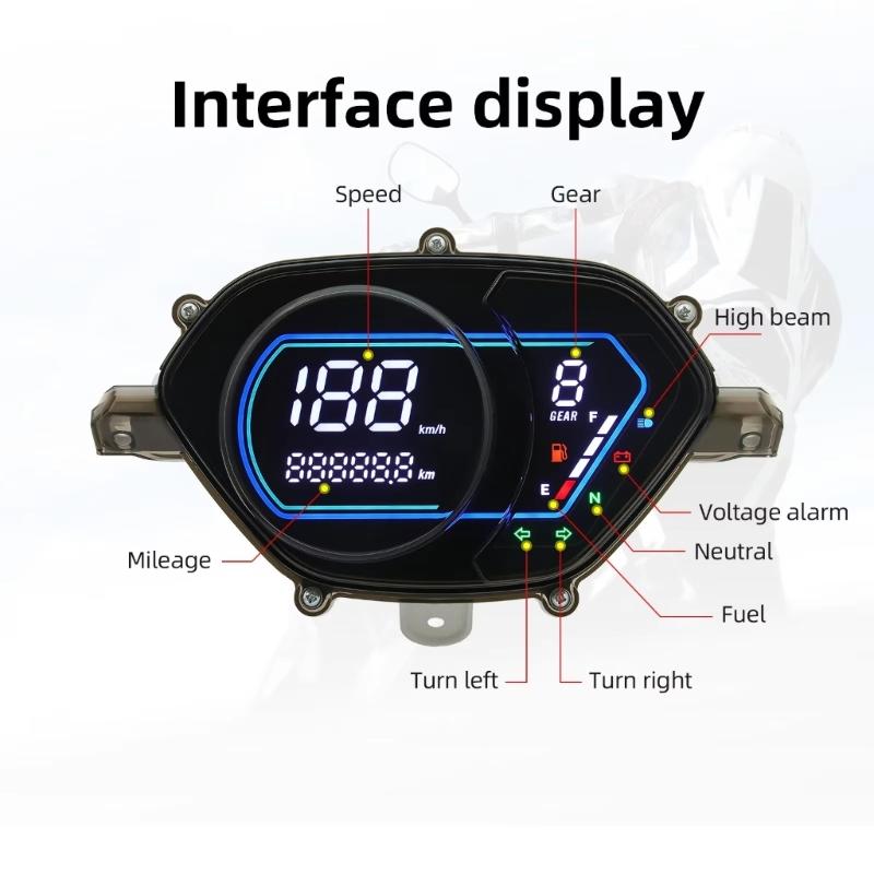 Advanced Energy Efficient Motorcycle Electronic Meter With Clear Display Suitable For SMASH115 SMASHV115-FI SMASH115-FI