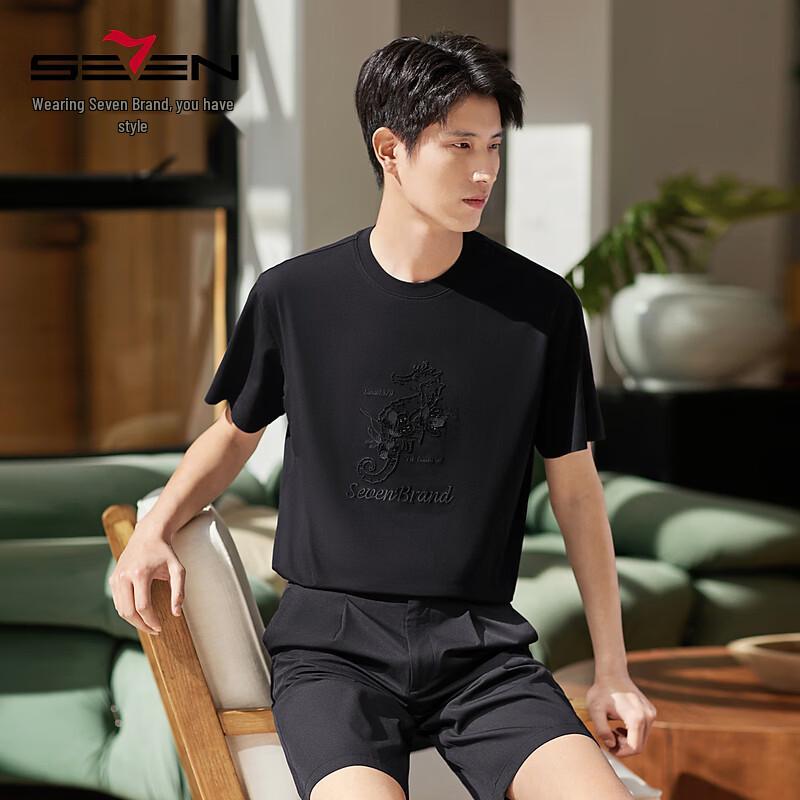 

SEVEN Men s Cooling Ocean Pattern Short Sleeve T-Shirt 4XL