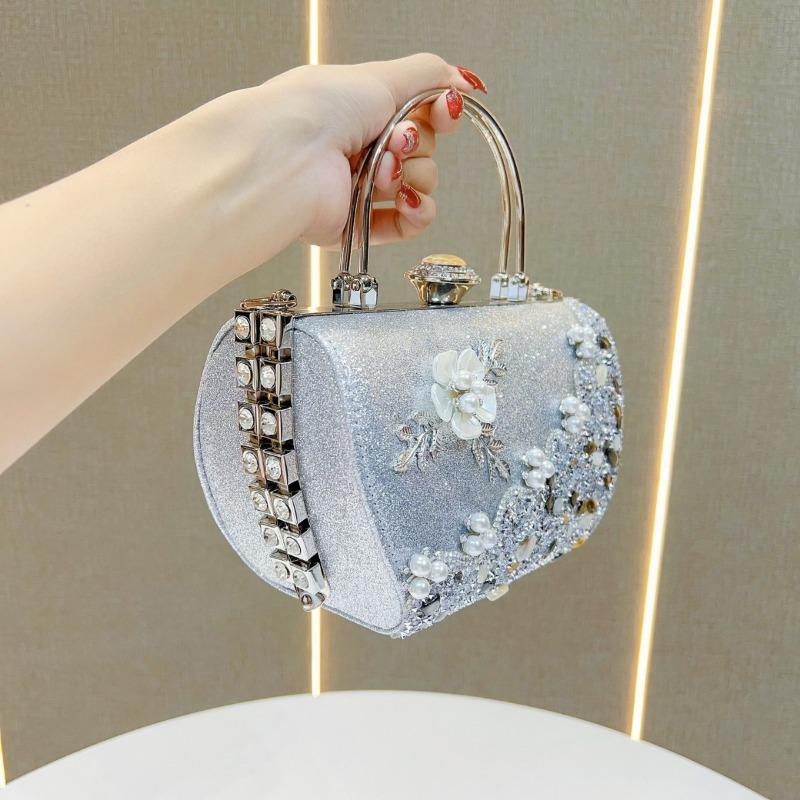 Princeznovská kabelka Večerní kabelka Kabelka k večerním šatům Elegantní dámská kabelka do ruky Jednoramenní crossbody kabelka Dámská kabelka