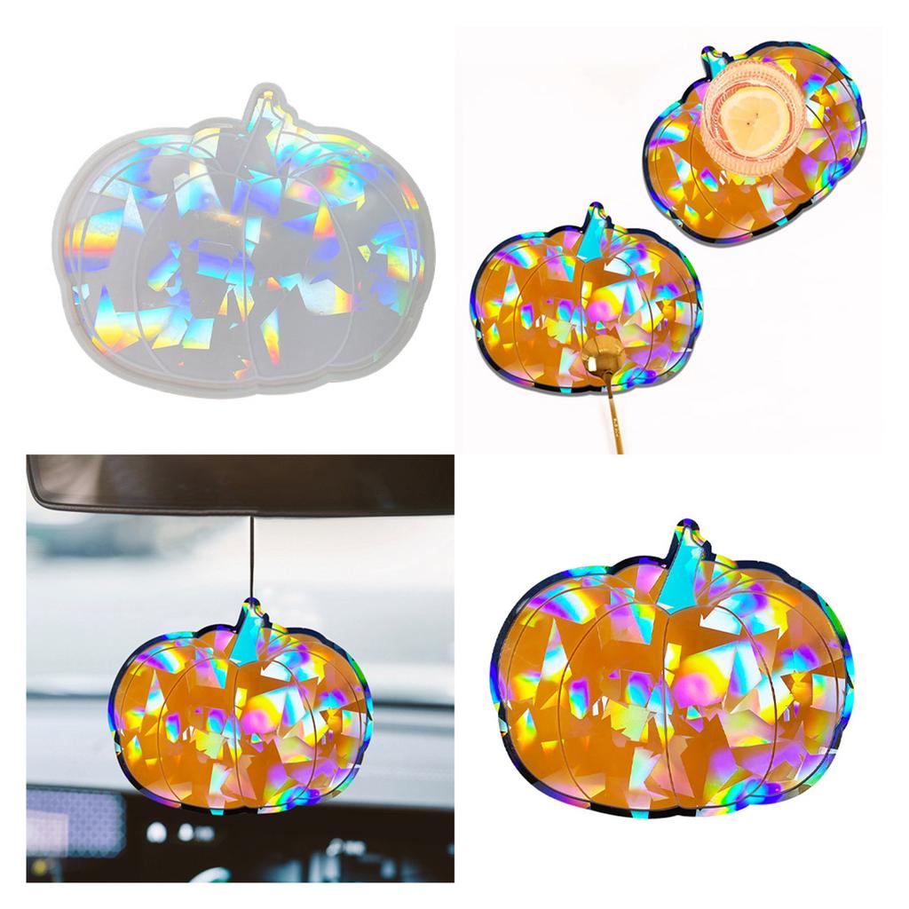 Holographic Coaster Molds for Epoxy Resin Craft Pumpkins Cup Mat Silicone Mold Halloween Coaster Mold DIY Home Decor