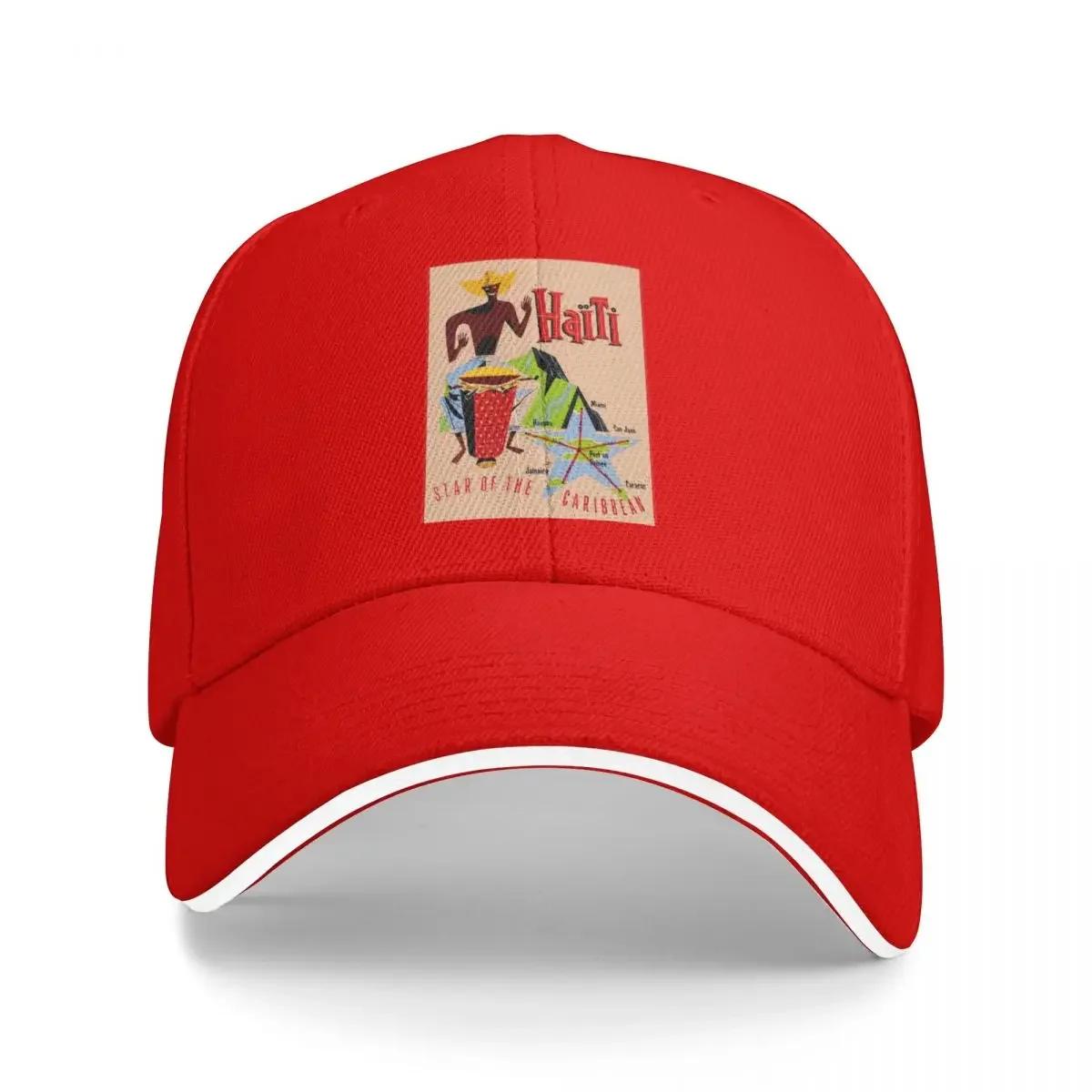 HAITI Vintage Star of the Caribbean Rare Advertising Print Baseball Cap dad hat birthday Unisexs Baseball Womens