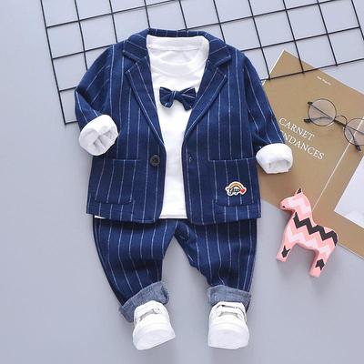 Toddler Boys' Stylish Three-Piece Suit - Spring/Autumn (Ages 1-4) - Infant Pageant & Formal Wear Set