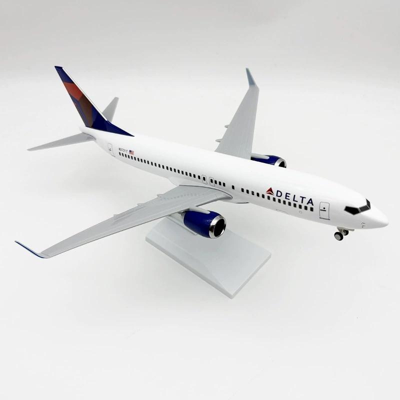 1/130 Scale Diecast B737 Delta AirLines Airplane Model 30cm Toy Airplane Model Souvenir Resin Plane Toy Collected Gift By Aviati