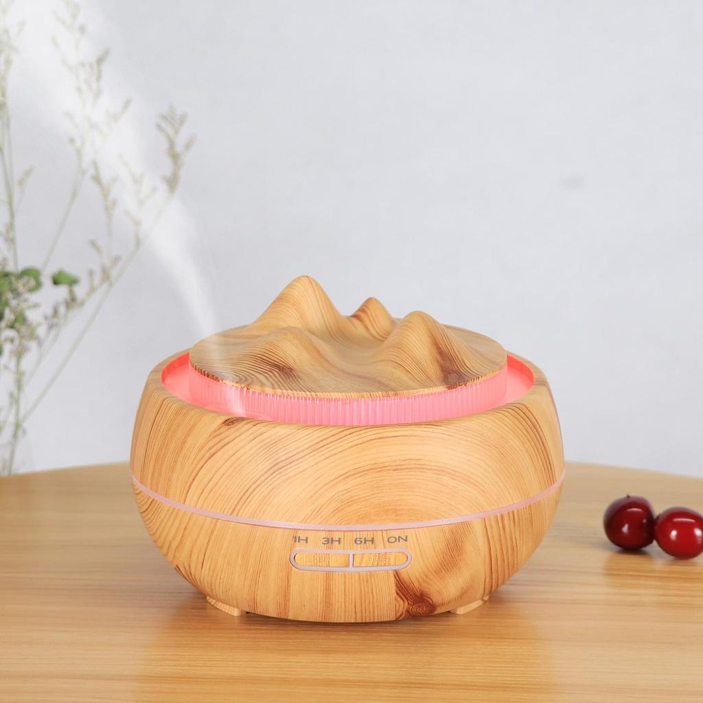 Creative Wood Grain Aroma Diffuser and Humidifier for Home Air Purification