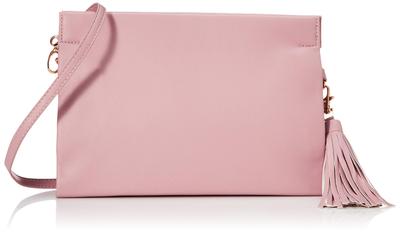 [At Collection] Tassel Square Shoulder Bag, Pink