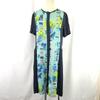 PAUL SMITH BLACK Lightweight Spring Summer Short Sleeve Dress [Size 42/Knee Length/Navy/Floral Pattern] Waist Tie(USED)