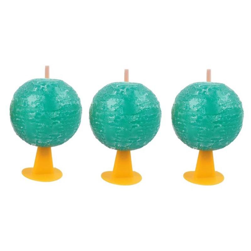 

1-5 шт. Пастки для фруктових мух Пастка для літаючих комах, куля, пастка для фруктових смаків, кухонна домашня липка пастка для збирання комарів у приміщенні на відкритому повітрі Green 3PCS