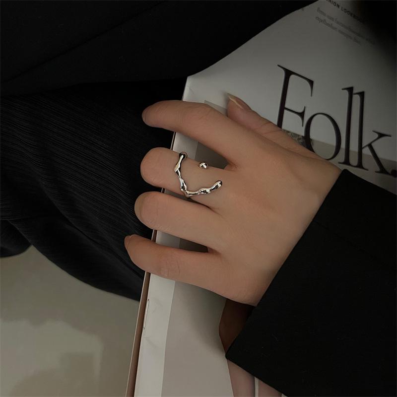 Vine Pearl Wrap Adjustable Ring - Women s Trendy Stackable Fashion Accessory Open Adjustable