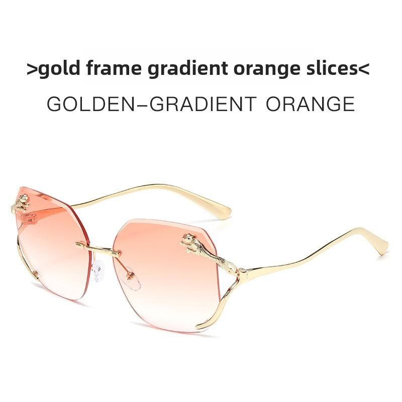 Leopard Head Minimalist Unisex Sunglasses With Uv400 Protection For Fashionable Outings