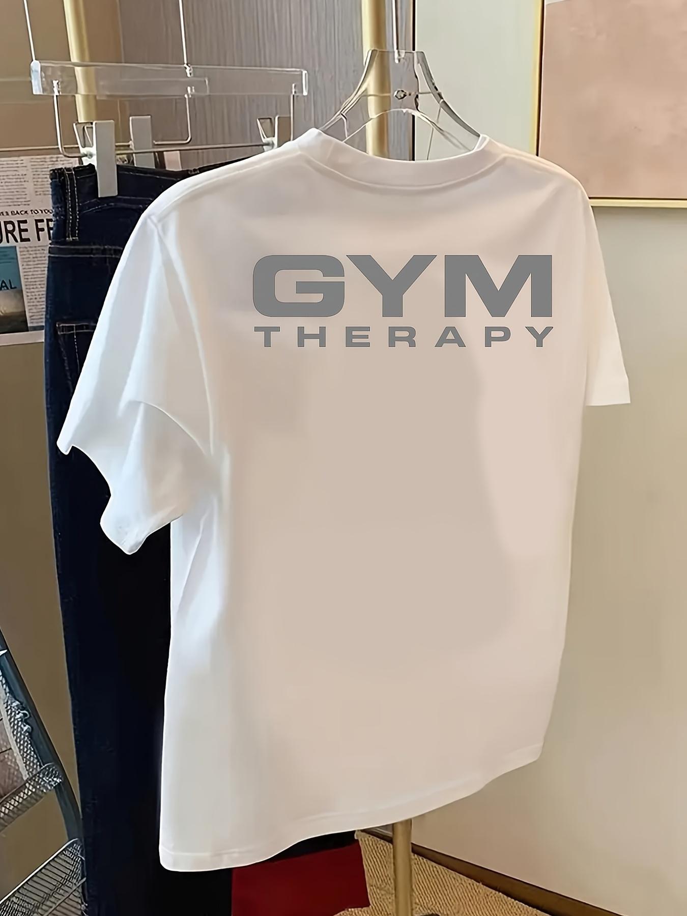 Letter Print Short Sleeve Round Neck Sports T-Shirt for Women S разноцветный