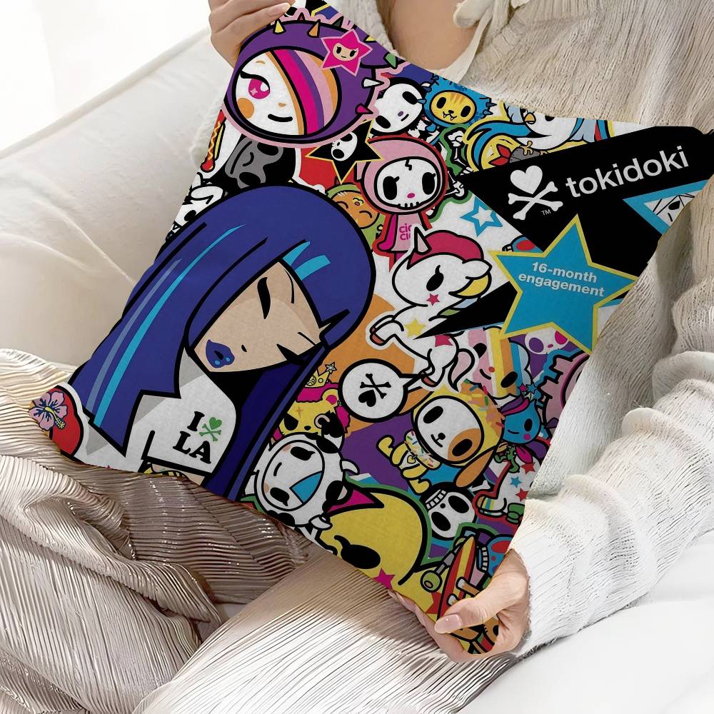 

Kawaii TTokidoki Pillowcase toon Gift Cushion Cover Bedroom Home Sofa Chair Seat Decor pillow case 30x30 cm