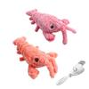 USB Charging Lobster Cats Dancing Moving Washable Electric Pet Toys Simulation Jumping Shrimp Squeaky Dogs Interactive Toys