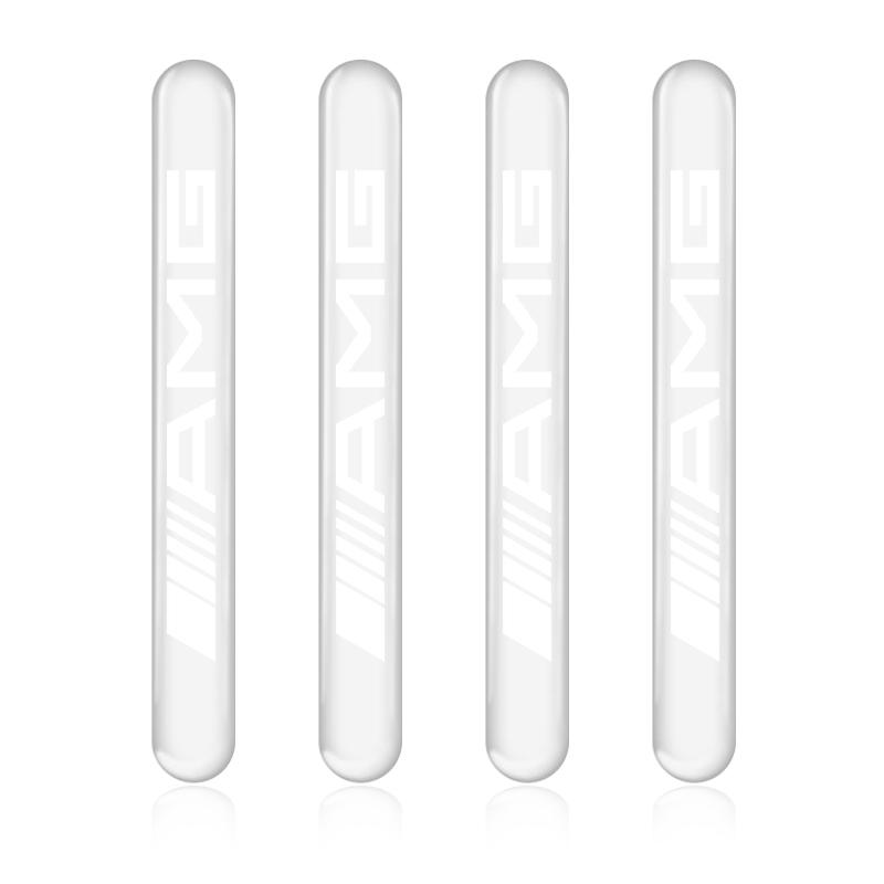 4PCS Transparent Car Door Anti-collision Protector Bumper Strip Sticker For Mercedes Benz AMG GLE GLS GLC CLA GLB ML W204 W206 W205 W212 W203
