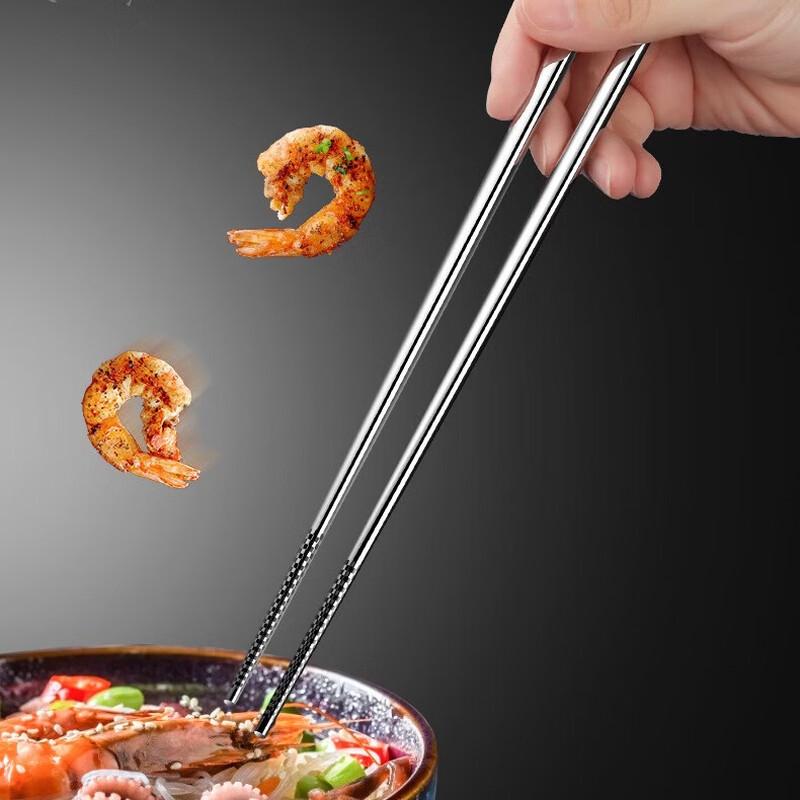 304 Stainless Steel Serving Spoon & Chopsticks Set
