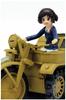 PLATZ Girls & Panzer the Movie: Miho and Yukari's Kettenkrad, Oarai Girls' High School Version, Assembled Tracks! 1/35 Scale Plastic Model GPSP-2