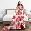 Year of the Horse Chinese New Year Blanket Wool Throw Blanket Bedroom Sofa Personalised Ultra-Soft Warm Bedsprea,