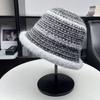 High Quality Internet Celebrity Knitted Bucket Hat Versatile Face Small Warm Basin Hat Winter Cold Ear Protection Bucket Hat Female