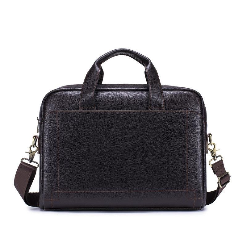 2026 Business Genuine Leather Briefcase for Men, Top Grain Leather Handheld Business Bag, Travel Commute Laptop Office Bag