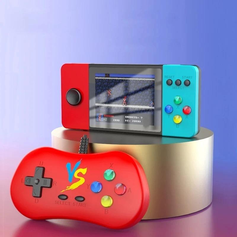 K9 3D Rocker Retro Handheld Game Console, 500 Classic FC Games, 2.4/2.8 Inche Screen Portable 800mAh Battery Rechargeable, Support TV & Two Players