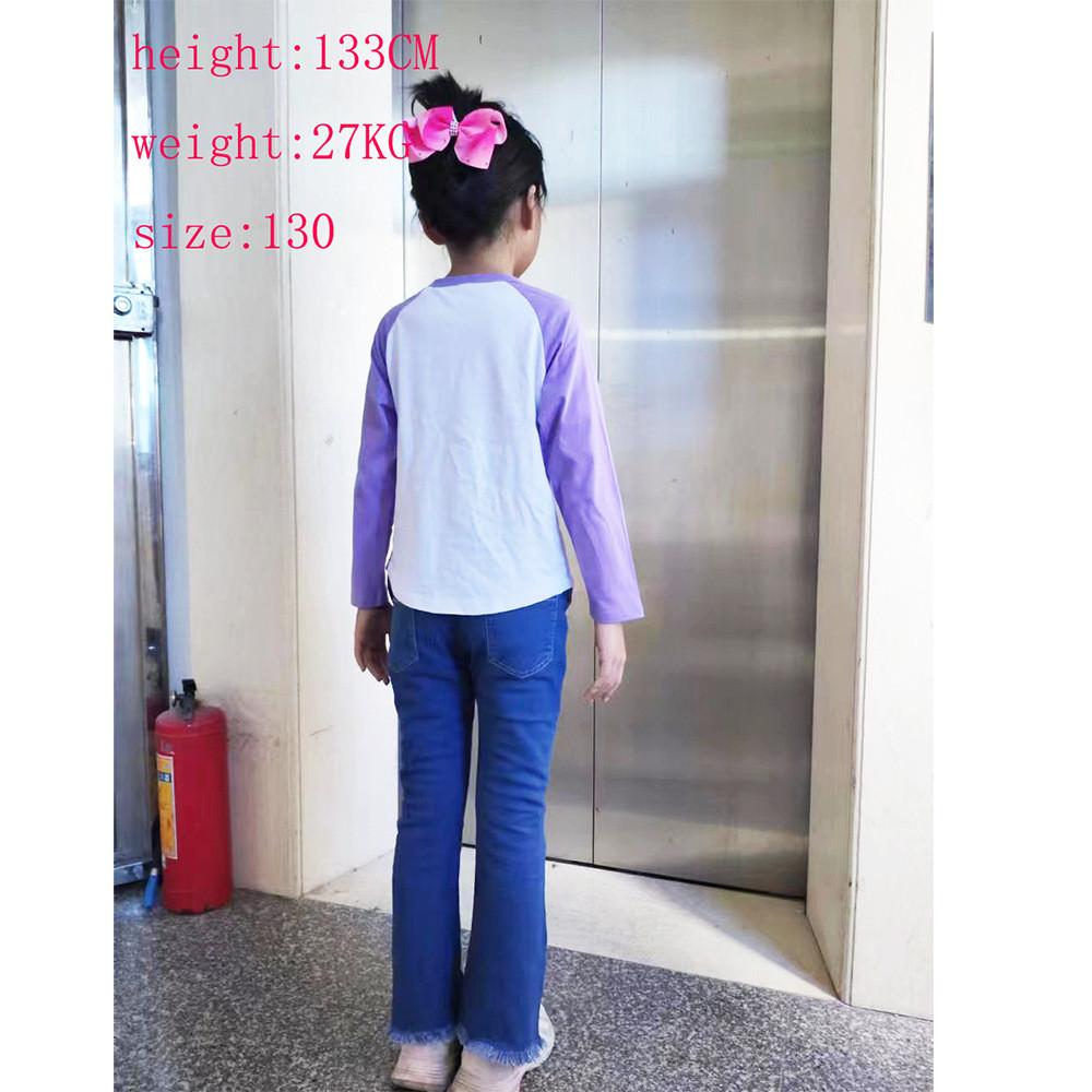 9193 Copii Fete Steal a Brainrot 67 Șase Șapte Imprimeu Raglan Mâneci Lungi Bumbac Tricou